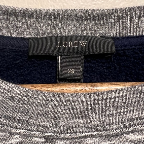 J. Crew Fleece-lined Sweatshirt Long-sleeve Crewneck in Gray, XS - Picture 3 of 10